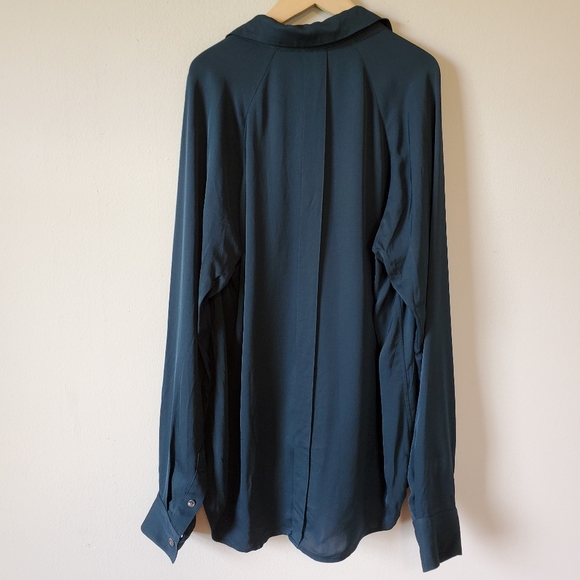 Theory 100% Silk Button Down Blouse - Picture 2 of 7